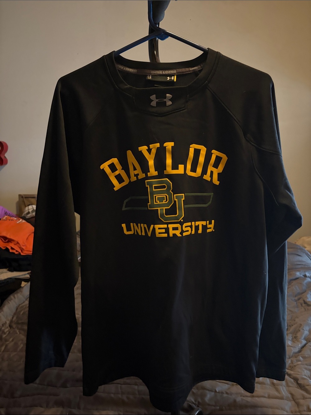 Under Armour Black & Gold Baylor University Pullover Sweatshirt